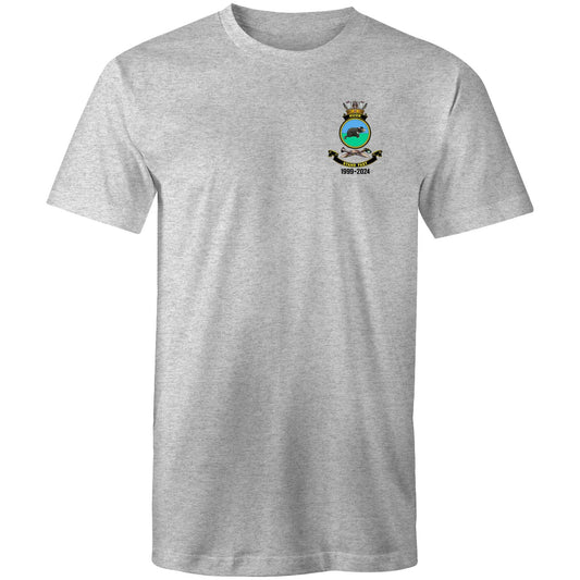 HMAS Huon - Men’s Decommissioning Grey Tee (Front and Back)