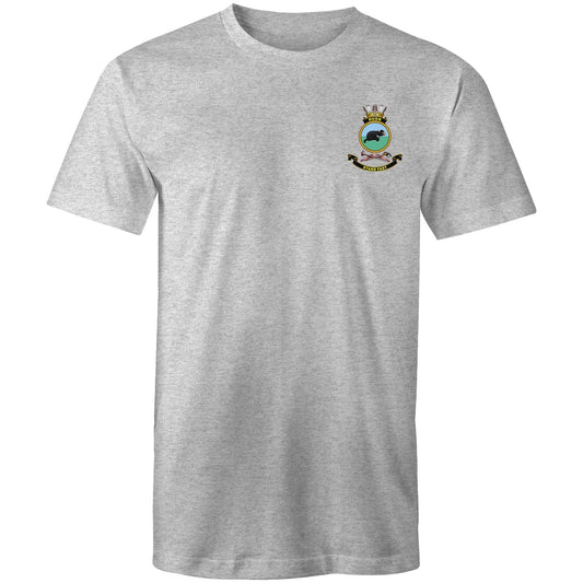 RumMonkey-American-traditional-tattoo Grey Marle / Small Sink or Swim - HMAS Huon Divers - Men's Tee