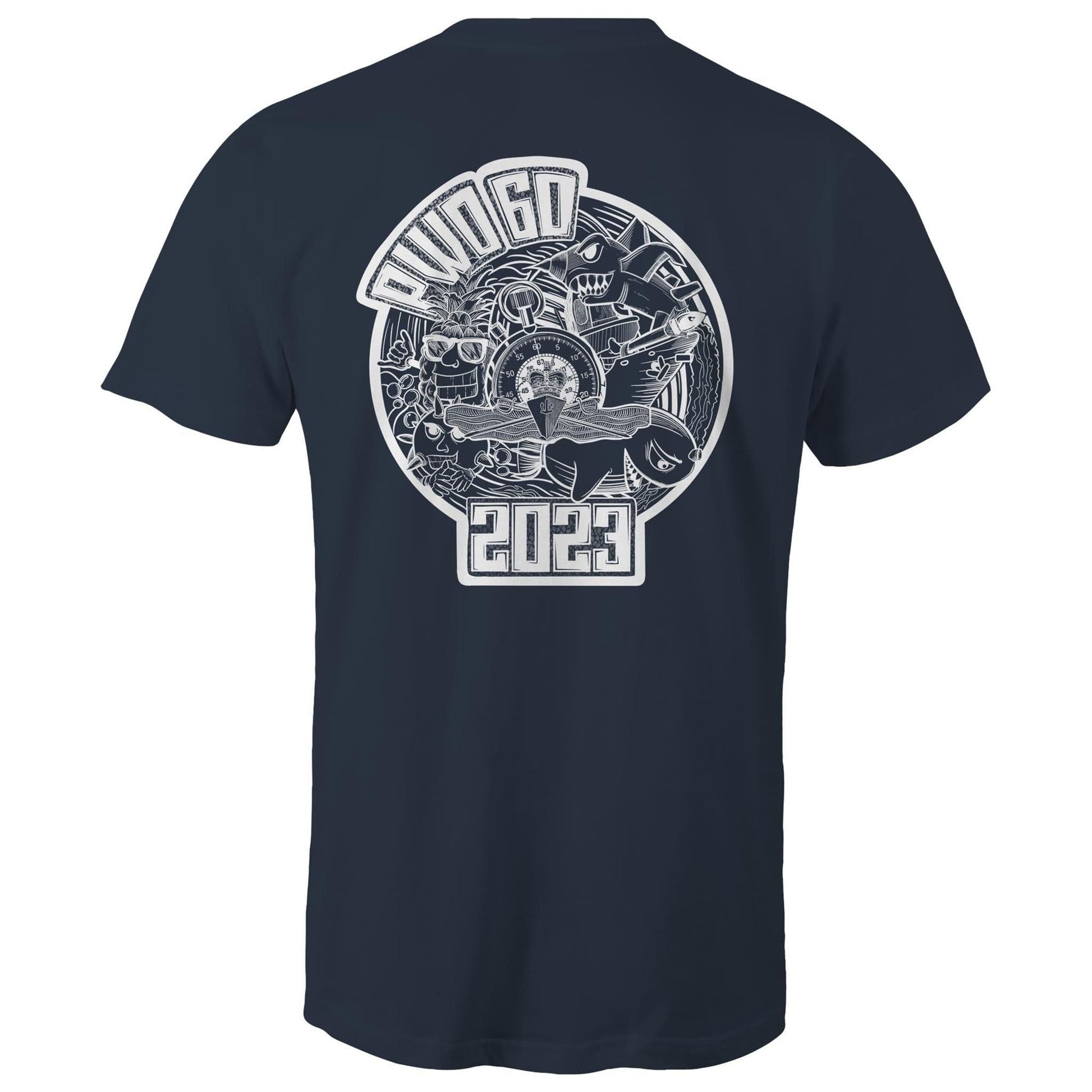 RumMonkey-American-traditional-tattoo Navy / Small PWO 60 - Course shirt for the Kiwi’s